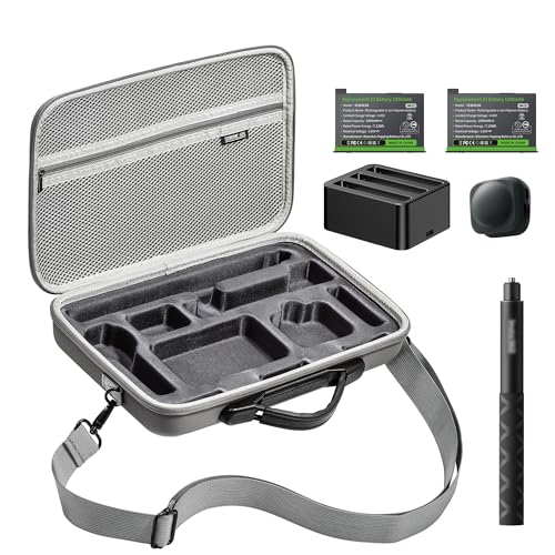 XINGLT Insta360 X3 Étui de Rangement Portable Étanche - Sac de Voyage pour Accessoires d'Appareil Photo