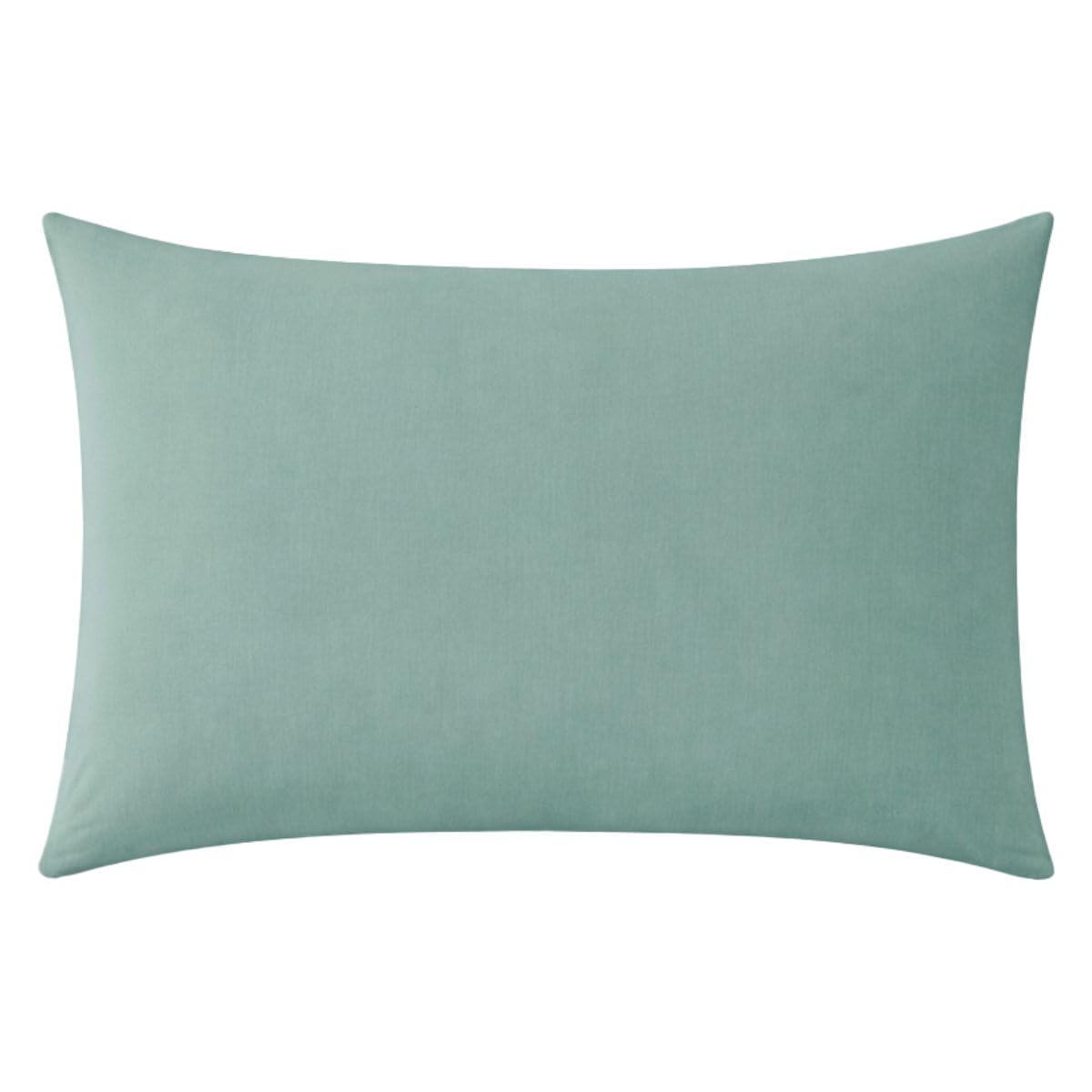 A Demain, Zephir Printed Cotton and Viscose Bamboo Pillowcases, 50 x 70 cm, Blue Grey