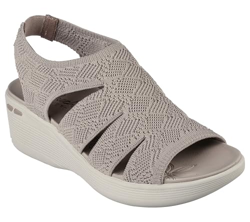 Skechers Skechers Women's PIER-LITE - MEMORY MAKER wedge sandal, Taupe 10 M