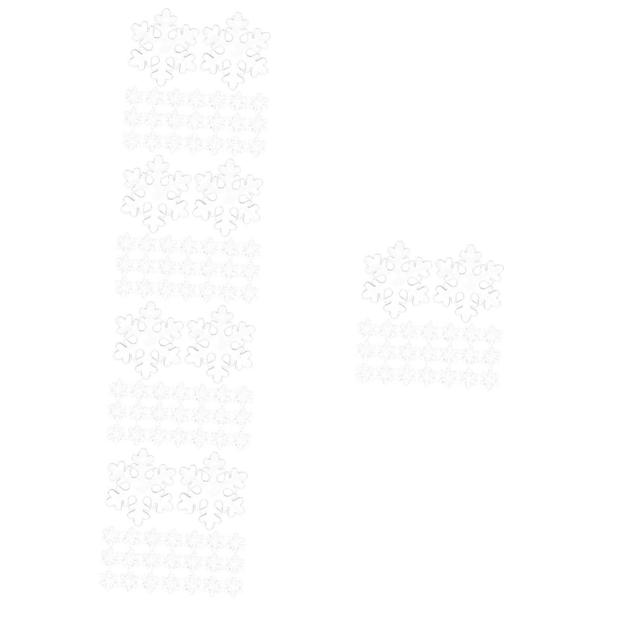 Alipis 500 Pièces Flocon De Neige Transparent Pendentifs d'arbre De Noël Décor De Flocon De Neige Suspendu De Noël Ornements Clairs De De e Ornement d'arbre De Acrylique