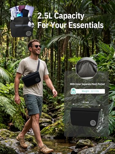 Image of niphean IPX7 Waterproof Fanny Pack, Magnetic One-Hand Closure Dry Bag | Durable Waterproof Bag, for Kayaking, Paddle Boarding, Beach Cruise Essentials, 2.5L /7.5L Phone Pouch Dry Bags for Men Women