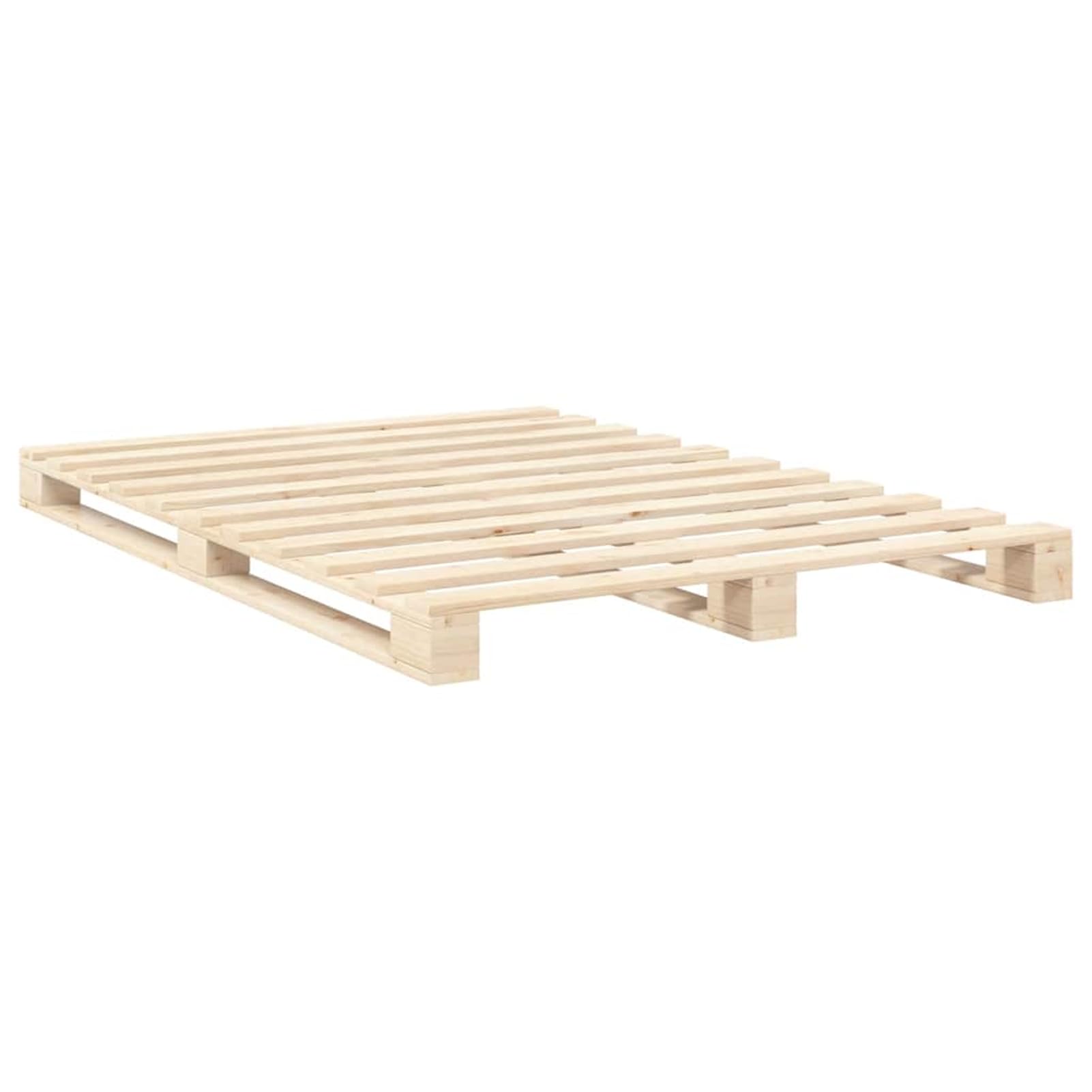 WGYHOME Cama de Madera Maciza 140 x 200 cm con listones resistentes – Madera de pino macizo de 20 mm, Muebles de Dormitorio para Parejas