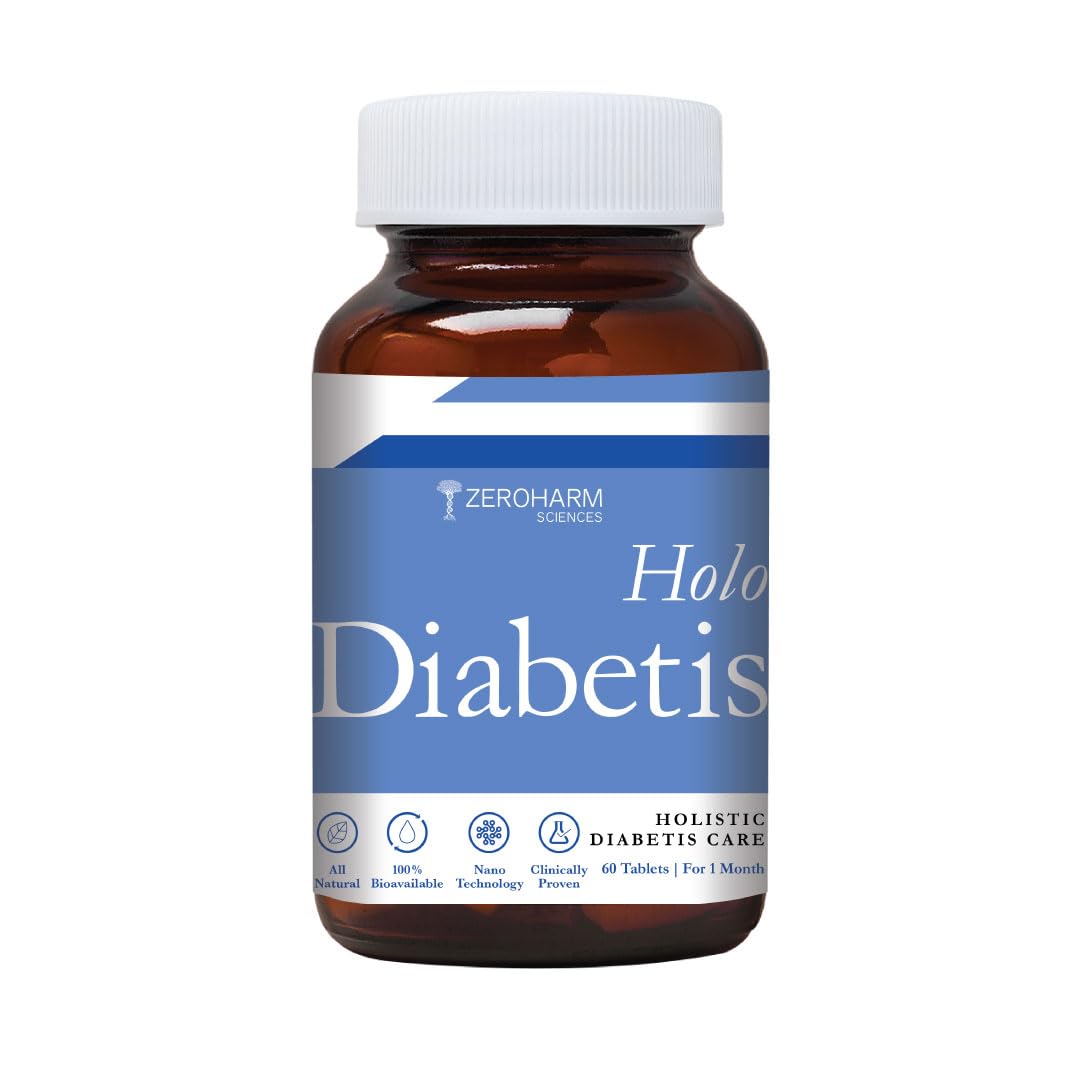 Diabetis - Blood Sugar Control Tablets - Diabetes care Tablets With Nano-formulated Jamun, Ashwagandha, Shatavari - All Organic - 100% Bioavailable - 60 VegTablets