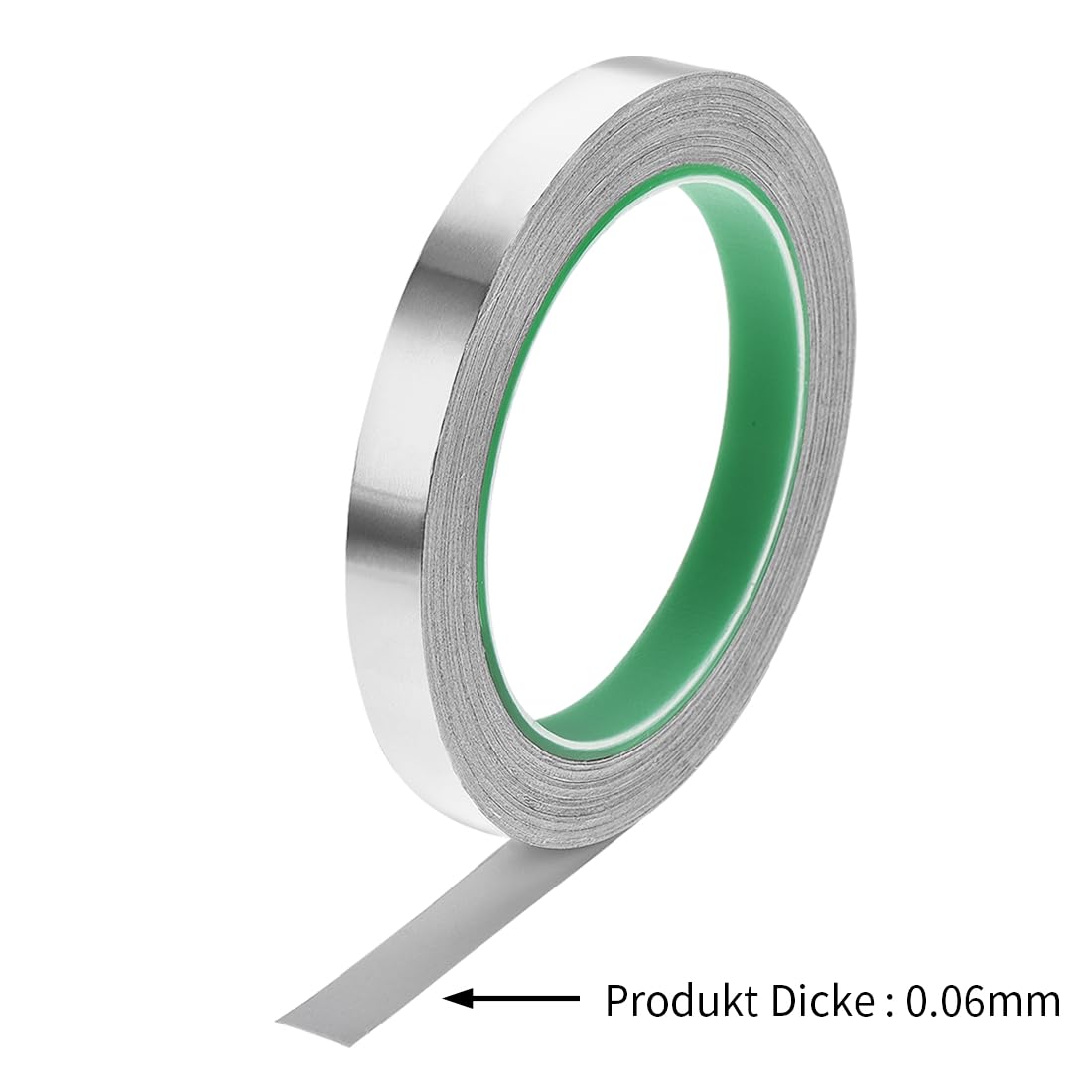 sourcing map Aluminium Klebeband 12mm x 20m Alufolie Isolierband Aluminiumband Selbstklebend Alu Klebeband Hitzebeständig Dichtungsband Wasserdicht Dichtband für Reparatur Abdichtung Isolierung