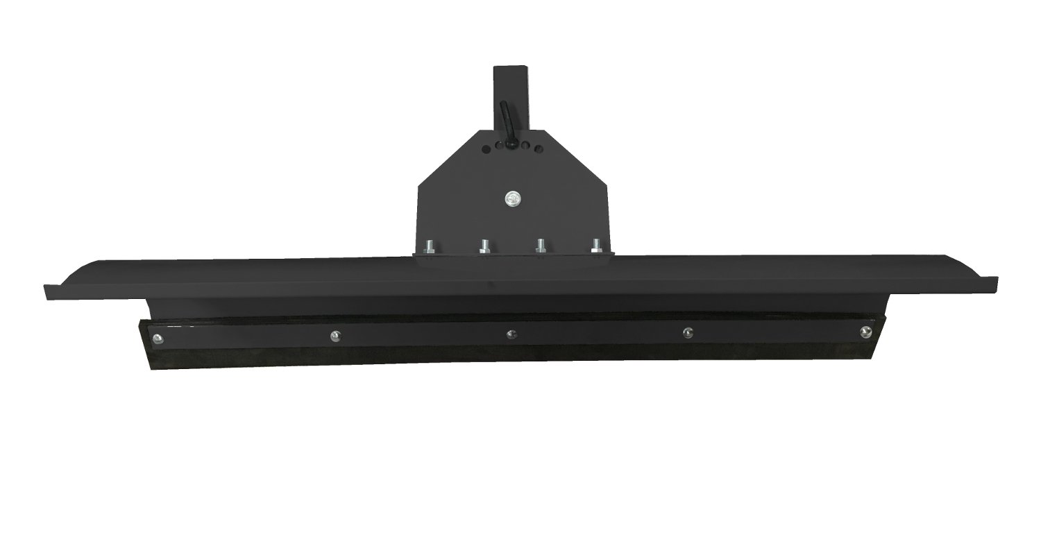 Schneepflug Schneeschild Universal 5 Fach verstellbar für Einachsermaschinen oder Rasentraktoren 150x40 cm Schwarz