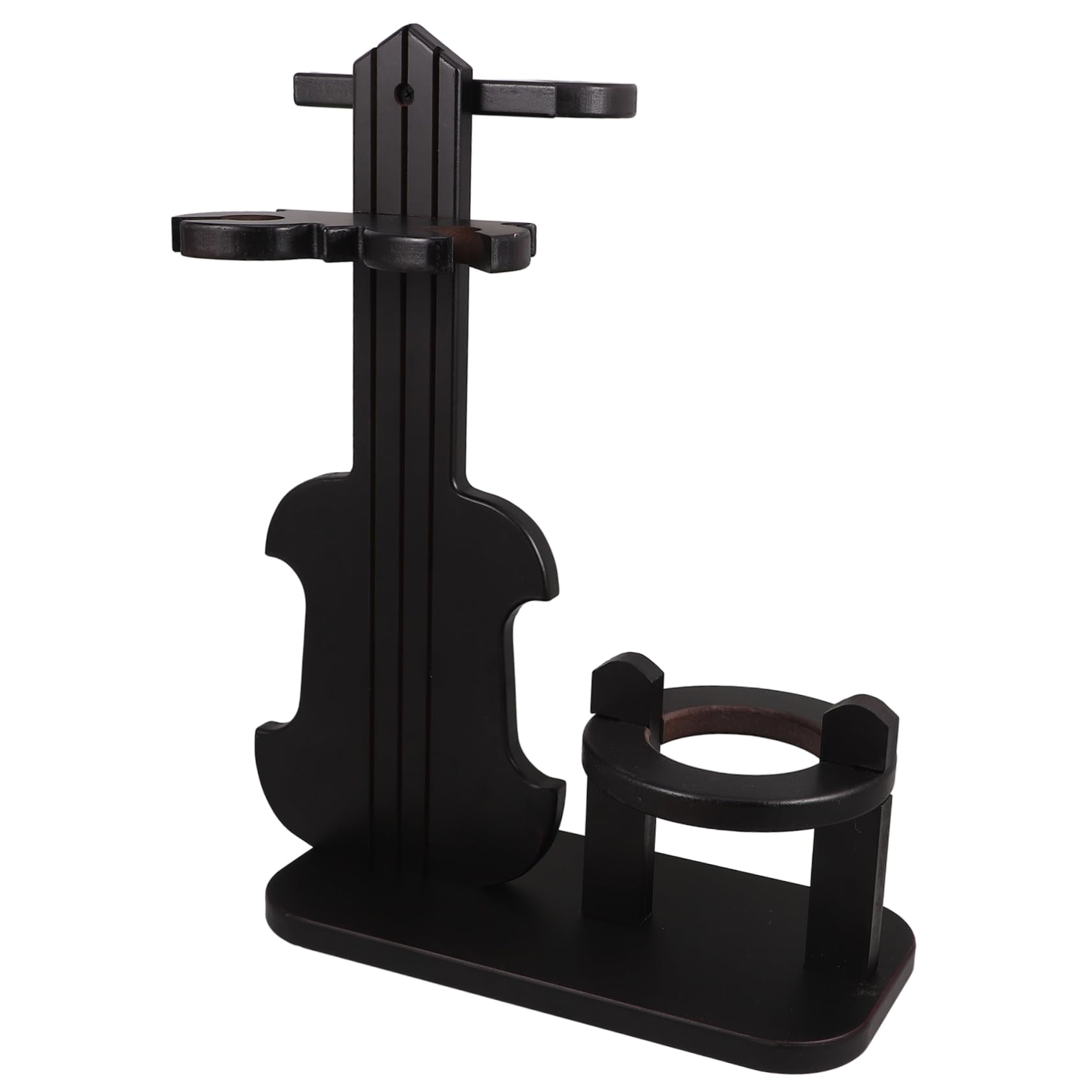 Rangement élégant de maison avec support compact en forme de violon