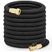 growfast Garden Hose, 100 Feet Expandable Lightweight and Durable Water Hose with 3/4 Nozzle Solid Brass Connector Flexible Stretch Hosepipe for Heavy Duty Commercial Use and Watering, Washing