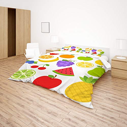 Linge de maison durable en polyester avec cette parure de lit double colorée - 5