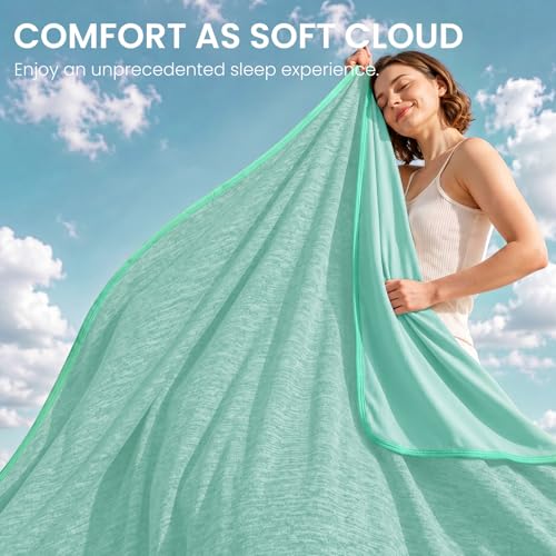 Image of Topcee Cooling Blanket King Size 90 inchx108 inch for Hot Sleepers Summer Blanket
