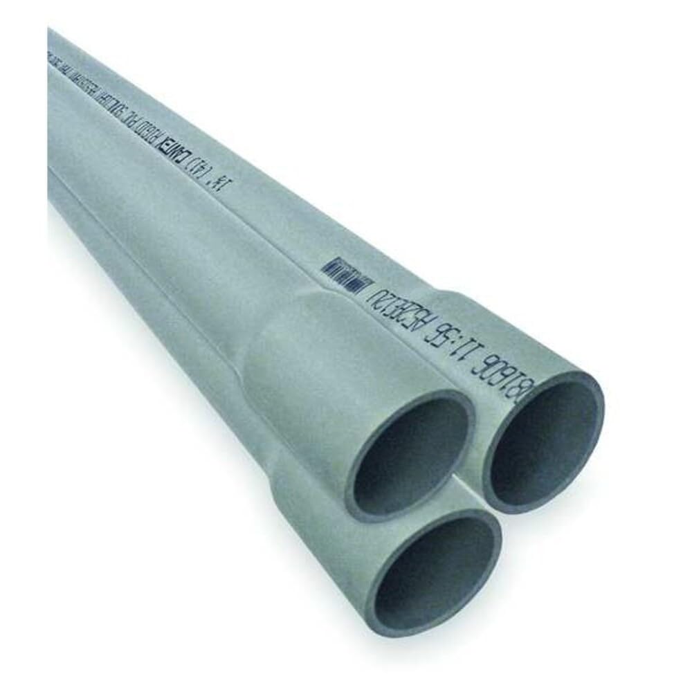 CANTEX INDUSTRIES A52BC12U Schedule 40 PVC Electrical Conduit, 1-1/4-Inch by 10-Feet