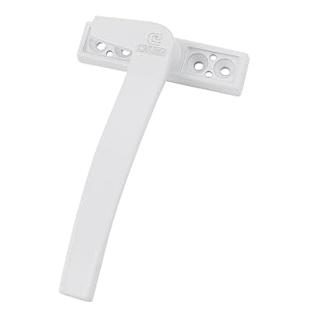 Ubersweet Imported Metal Right Hand Casement Cabinet Door Window Loc Handle White