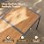 Rotihom 7 Pieces Patio Dining Set,Outdoor Patio Table and Chairs Set For 6 with 6 Texlin Seats & 59" Wood-Like Pspc Table, Strengthened Metal Frame Outdoor Patio Dining Sets For Backyard/Deck/Poolside