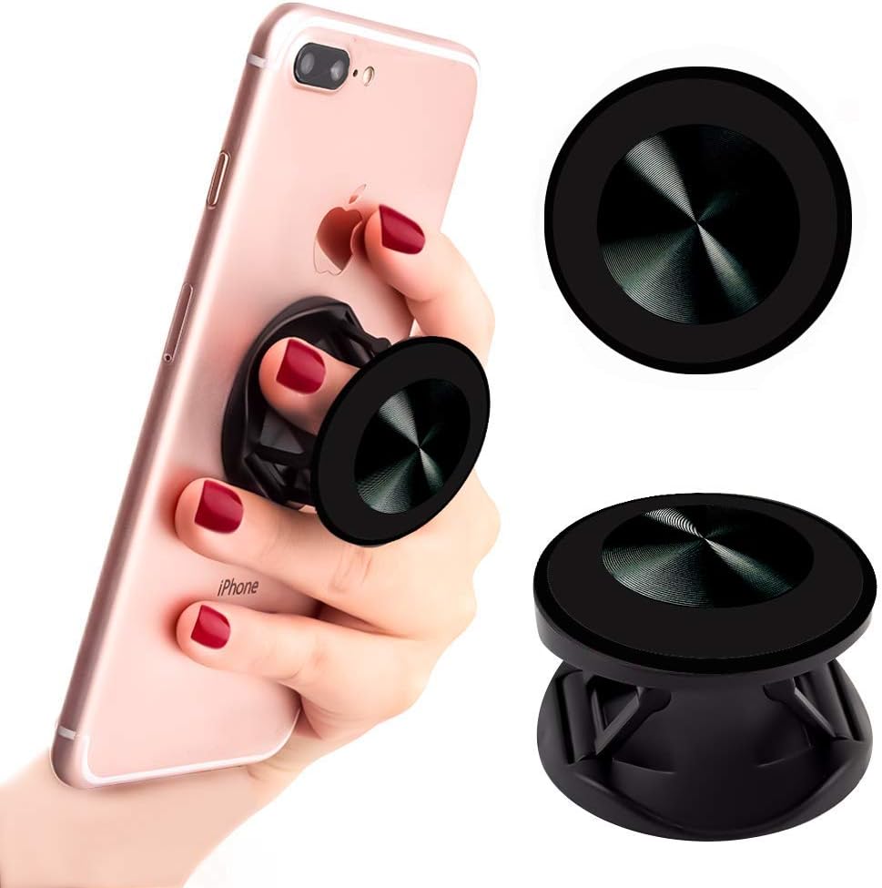 Phone Holder,Phone Stand,Cellphone Stand,Phone Grip,Hand Holder GPS o Otro Celular, Gris (Black)