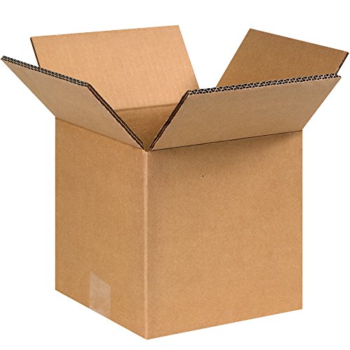 Image of BOX USA 15 Pack of Heavy-Duty Double Wall Corrugated Cardboard Boxes, 8 inch L x 8 inch W x 8 inch H, Kraft, Shipping, Packing and Moving