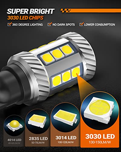 SEALIGHT 921 LED Bulb Reverse Light, W16W 912 906 T15 Backup Light 1000% Brighter Super Bright 921 Bulbs with Projector for Reverse Light Bulb 6000K White, Pack of 2 - Image 5