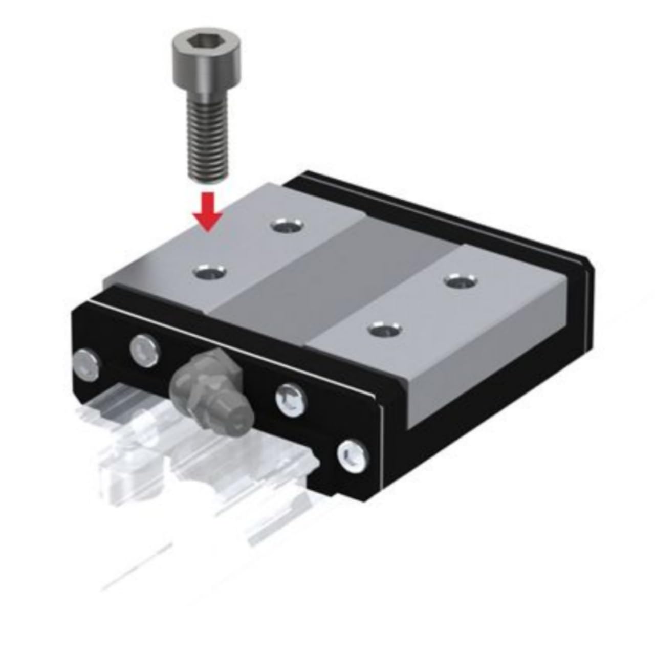 THK Guide Linéaire HRW12LRM HRW12 HRW12LRM1UU 10x30x37mm GK Roulement Bloc Rails Glissière pour Contrôle de Mouvement Machine CNC Imprimante 3D