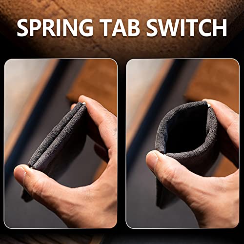 Cowhide Pocket Coin Purses EDC Toy Storage Pouches Popper Snap Switch Slim Minimalist wallet with popper clasp closure for easy access Gifts for EDC Gear4