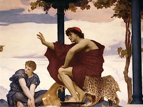 Tableau Musique Huile sur Toile Vintage Poster Frederic Leighton Art Mural 60x90