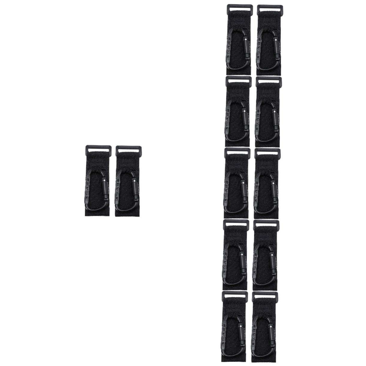 Yardwe 12 Piezas Ganchos para Carrito Colgadores Antideslizantes de Enganches Multiusos para Bolsas Cochecito Compatible con Manillares de Bicicleta y Moto Fácil Instalación