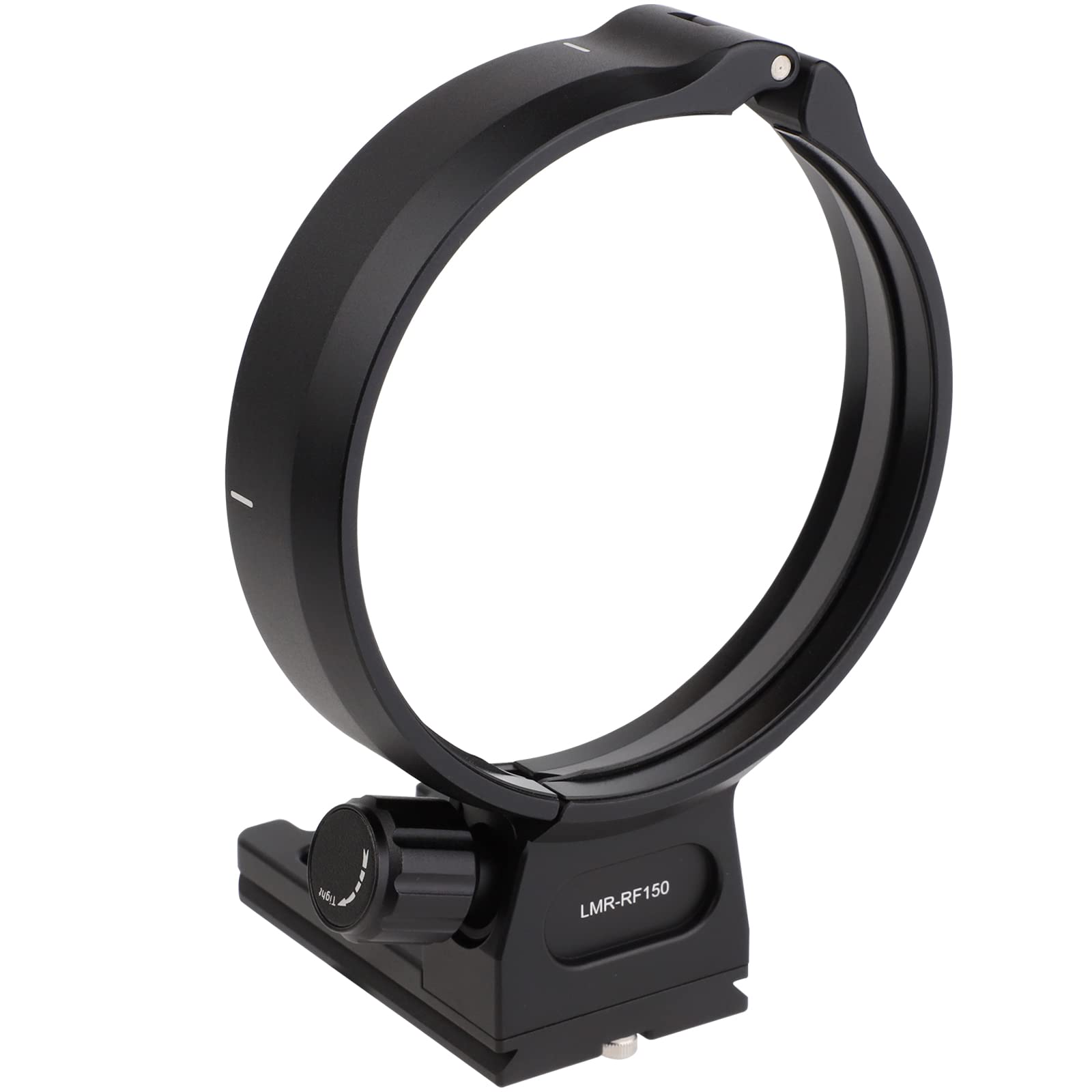 Haoge LMR-RF150 Bague de fixation pour trépied Canon RF100-500 mm F4.5-7.1 L IS USM Support d'objectif Base Canon RF-Mount Plaque de dégagement rapide intégrée