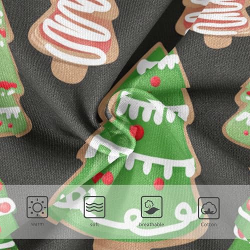 Christmas Tree Cookies Green Black Panties Little Girl Toddler Underwear Floral Cotton Funny Briefs Undies Kids 2t3