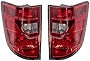 Brock Replacement Pair Tail Lights Compatible with 2009-2014 Ridgeline Pickup