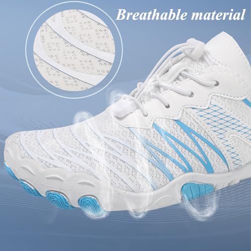Hike Barefoot Footwear Women Men, Breathable Grounded Athletic Anti-Slip Shoes, Wide Toe Box Walking Beach Sneakers2