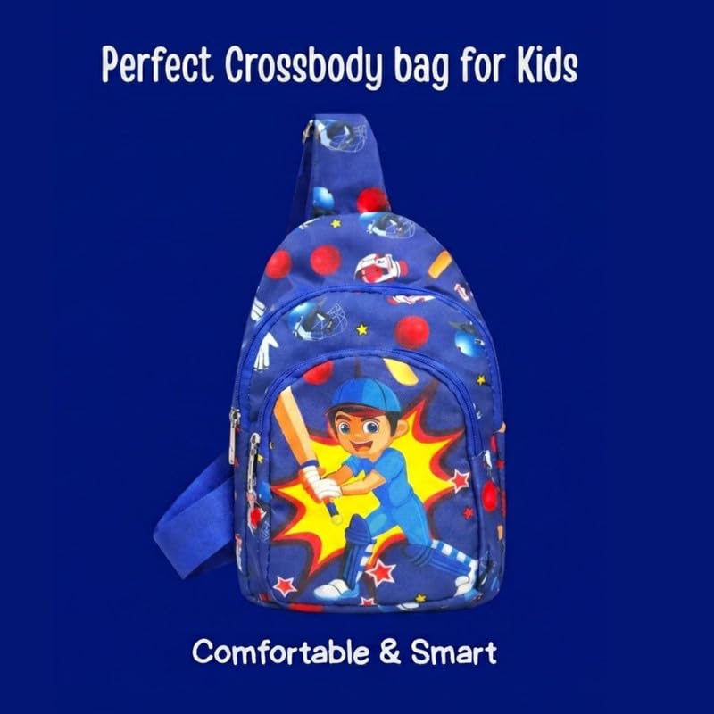 Image of Kizzi Print Colourful Cross body Bags for Boys and Girls Kids School, Picnic, Return Gifts