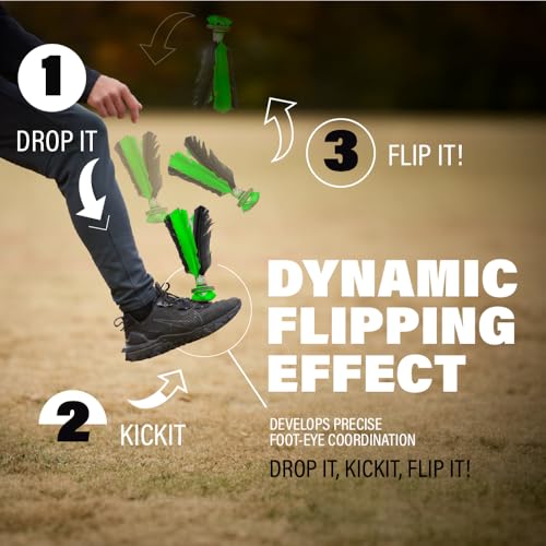 Image of Kickit | The Original Birdie Soccer PRO Trainer | Play Outdoors, Indoors or Backyard, Beach or Tailgate, All Ages Fun & Travel Friendly (Black & Red)