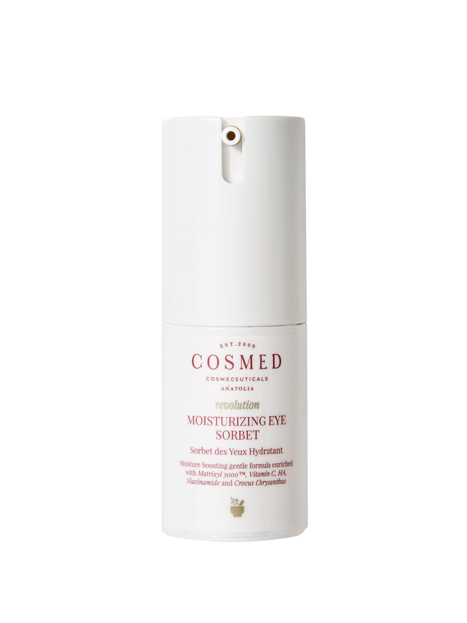 Cosmed C Vitamini İçeren Aydınlatıcı Etkili Su Bazlı Göz Çevresi Bakım Kremi - İlk kırışıklıklar 15 ml