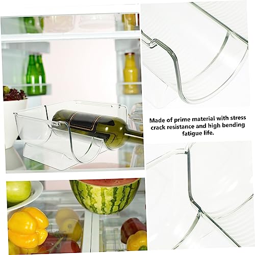 Soporte para botellas de vino acrílico transparente 2 pcs miniatura 3
