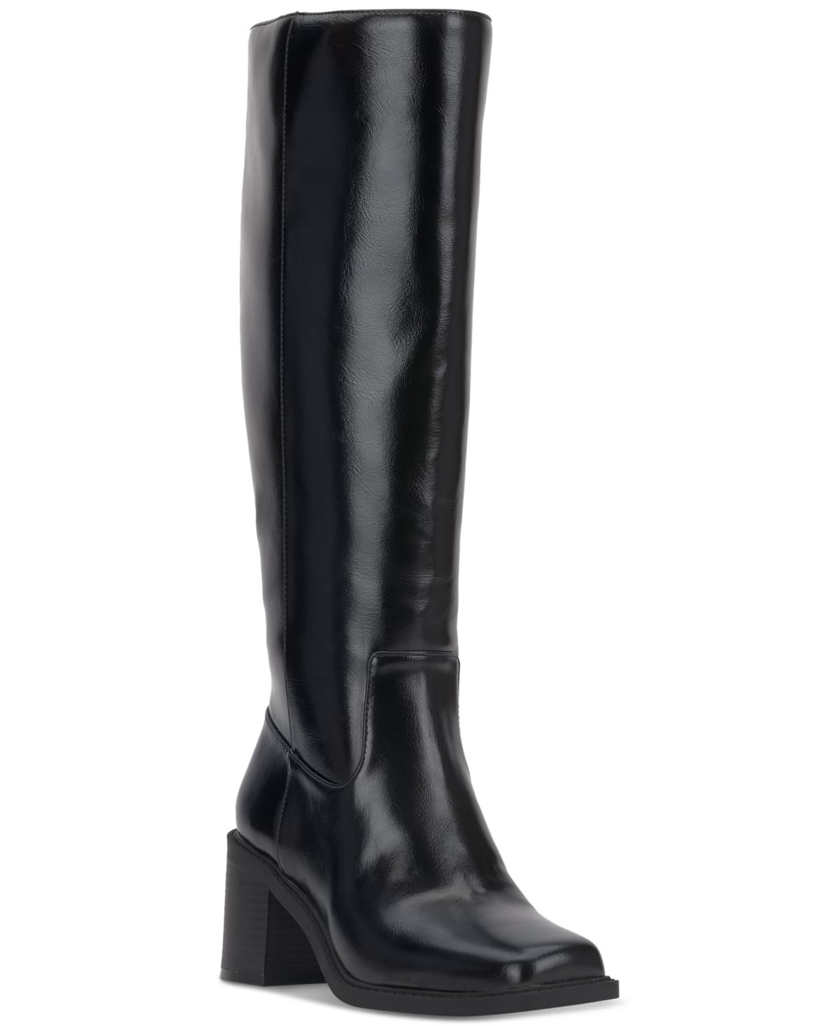 I N C International Concepts Womens Mariah Knee High Dress Boots - Black Smooth 9 Medium