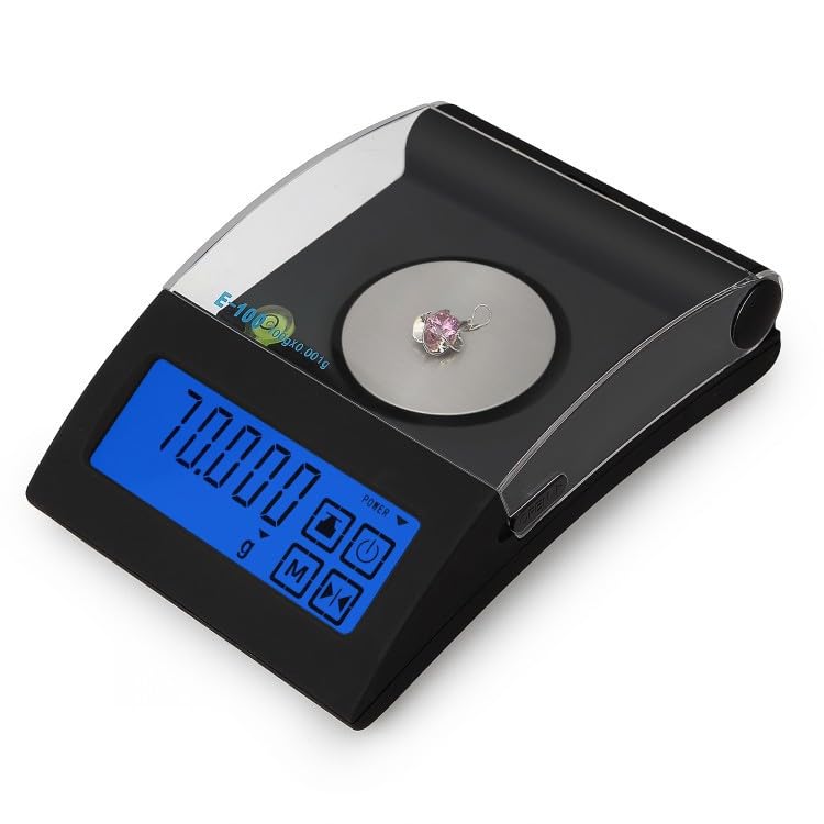 Balanza electrónica de joyería de alta precisión, balanza de 0,001 gramos for pesar piedras preciosas