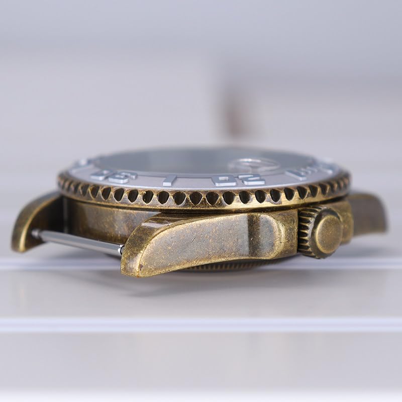 40mm Edelstahl Uhrengehäuse mit Geprägte Lünetten Einlage, Passend für Miyota 8215 Werk 28,5mm Zifferblatt, Uhren Modifizierung Kit für Rolex Yacht-Master