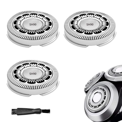 SH90 Replacement Shave Heads Compatible with Philips Norelco 9000 Replacement Blades, for Norelco Series S9000 Prestige(S9xxx) 8000(S8xxx) Electric Razor Shaver, Upgrade SH90 Replacement Blades -  Ya-sport