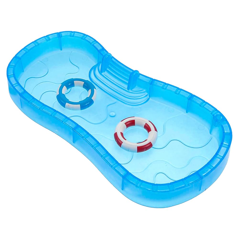 Ieron Mini Beach Decoration Dollhouse Mini Pool Micro Beach Chair Set Mini Decorative Beach Bar Beach Chair Set - Image 2