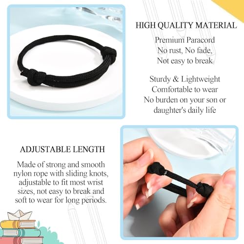 First Day of School Gifts Mommy and Me Bracelets Mother Son Back to School Gifts 6