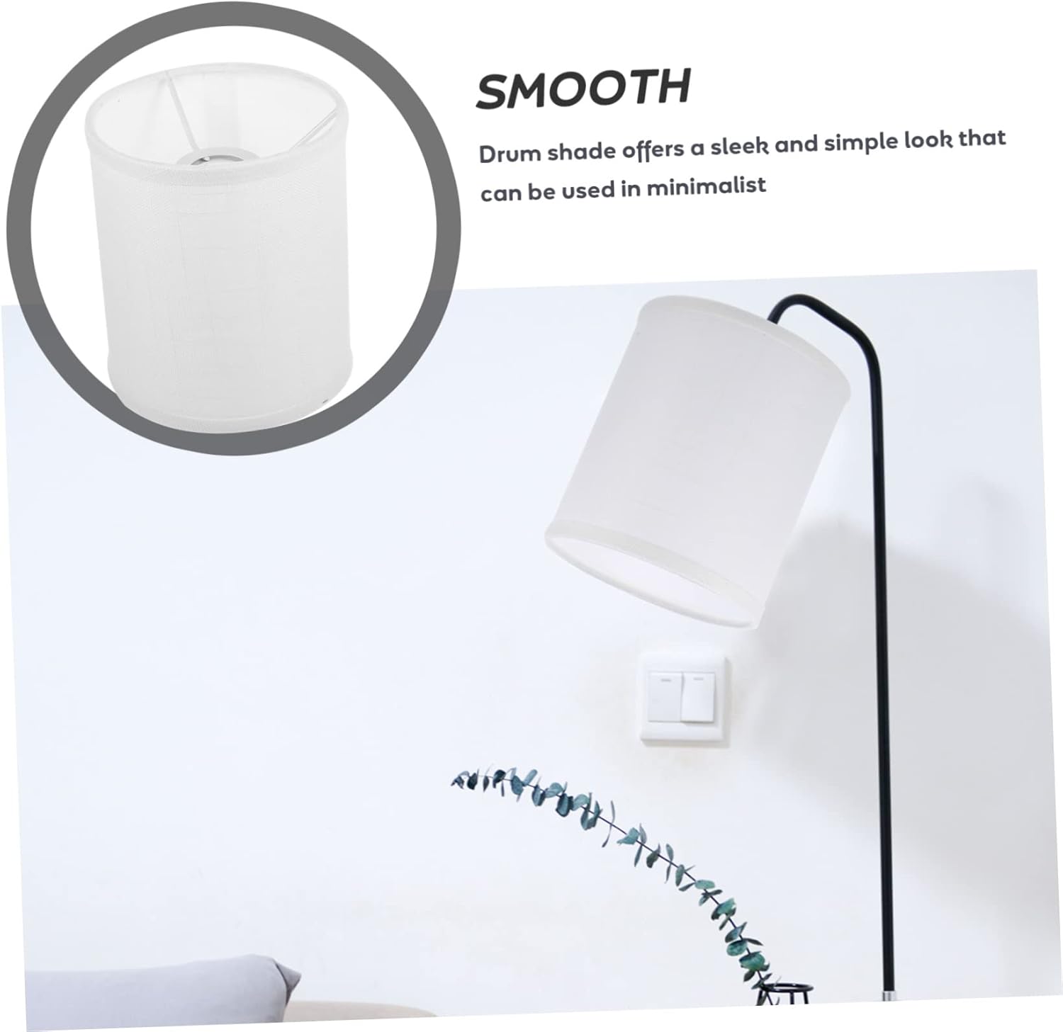ORFOFE Drum Lampshade for Table and Floor Lamps Modern Lamp Shade Replacement for Home Decor Bedroom and Living Room Unique Decorative Shade for Bulbs