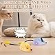 AOUZOVLI Katzenspielzeug Ferngesteuert 2 Stück Katzenspielzeug Maus Elektrisch,Elektrische Maus für Katzen,Ferngesteuerte Maus für Katzen für Katzen aum Laufen und Gegen Langeweile(Grau,Gelb)