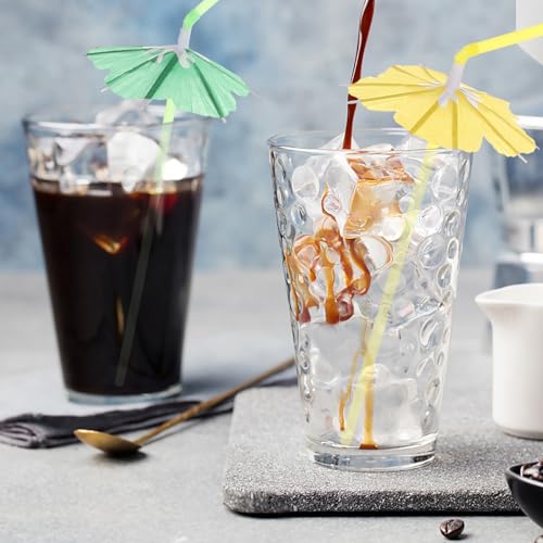 100 pitillos desechables con sombrilla decorativa miniatura 3