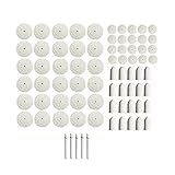 Haobase 75pcs Felt Polishing Pad & Wheel,Point & Mandrel Kit