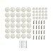 Haobase 75pcs Felt Polishing Pad & Wheel,Point & Mandrel Kit