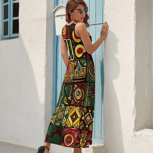 Robe de Plage et Vacances Bohème à Imprimé Rétro Chic - 4
