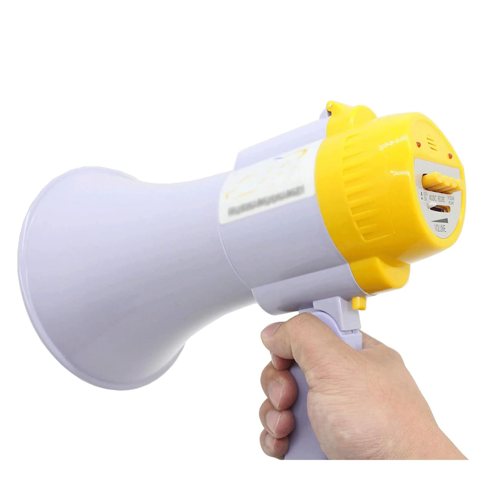 Megáfono, Megáfono portátil de Mano, Altavoz Bullhorn con Control Volumen y grabadora Voz, megáfono for Exteriores