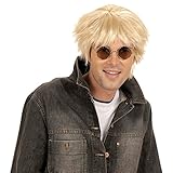Farbe: blond NET TOYS Herren Perücke blond Beat Karnevalsperücke Herrenperücke Kunsthaar Kurzhaar Fasnet Fasnacht glatt Kunsthaarperücke