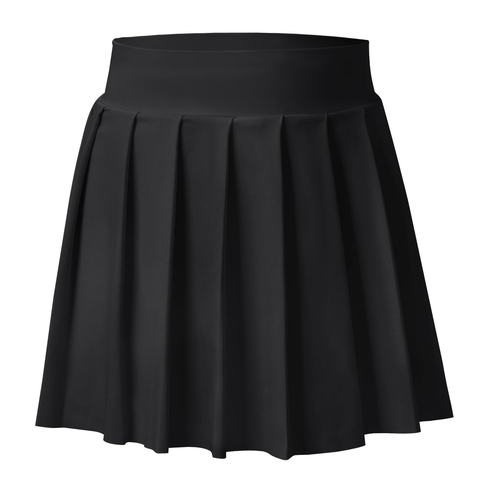 Bezioner Girls Tennis Skirt A-Line Pleated Skirt with Shorts Pocket Uniform Skort for Golf Athletic Cheerleading