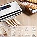 Upgraded Vacuum Sealer Machine, Toyuugo Automatic Vacuum Air Sealing System with Dry & Moist Food Modes and One Roll Starter Kit Vacuum Sealing Bags For Food Preservation and Sous Vide with Turquoise Protective Film (Silver)