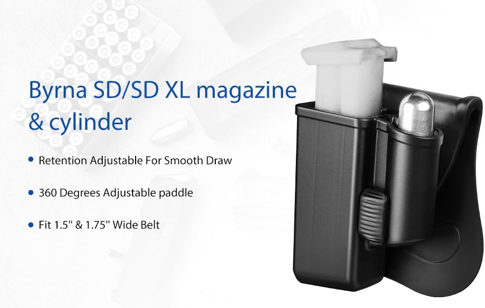 Miniatura 4 de Tactical Scorpion Gear Cargador de polímero y bolsa de cilindro de gas se adapta a todos los lanzadores Byrna, SD, LE, XL, HD