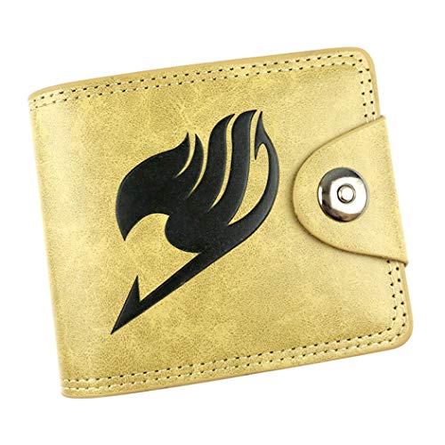 WANHONGYUE Fairy Tail Artificial Leather Classic Trifold Wallet Credit Card Holder for Men...
