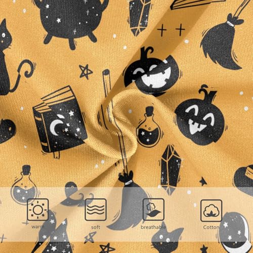 Little Girl Underwear Toddler Panties Kids Undies Halloween Cat Bats Witch Soft Cotton Briefs 2T-8Y3